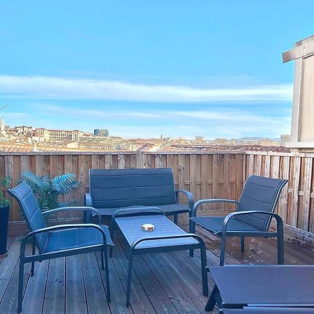 Honore - Rooftop Avec Vue - Appartement T3 Atypique Centre Ville Vieux Port Proche Opera Marseille Eksteriør billede